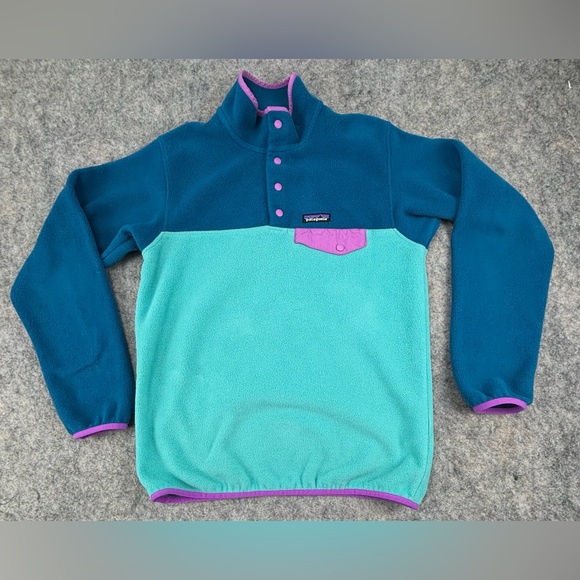 Patagonia | Lightweight Synchilla‎ Snap-T Fleece | Howling Turquoise | Medium - Picture 2 of 9